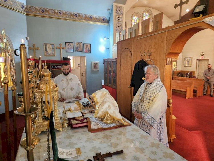 Епископ Митрофан посјетио парохију Св. Саве у Винипегу