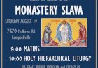 ANNOUNCEMENT: Monastery Slava in Milton