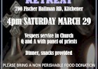 ANNOUNCEMENT: Youth Retreat in Kitchener