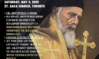 Feast of Venerable Bishop Nikolaj Celebrated at Saint Sava Church in Toronto
