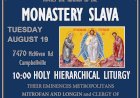 ANNOUNCEMENT: Monastery Slava (August 19, 2025)