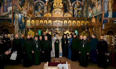 Head of Macedonian Orthodox Church Visits Holy Transfiguration Monastery in Canada