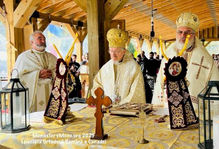 Metropolitan Mitrofan Served at Holy Cross Romanian Orthodox Monastery