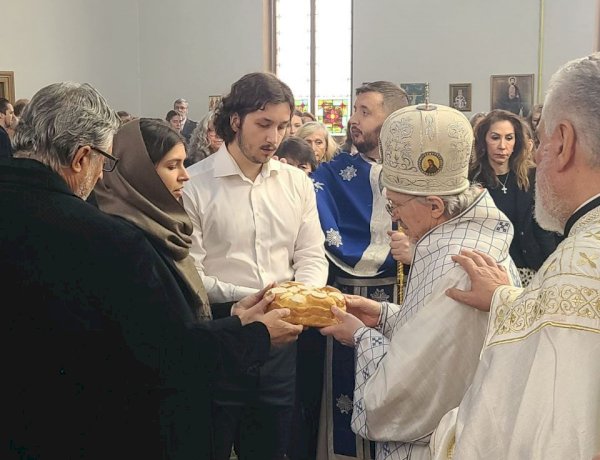 Church Slava in Whitby Celebrated with Holy Hierarchical Liturgy