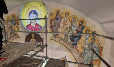Почетак фрескописа у храму Светог Архангела Михаила у Брнабију (фото-вест)